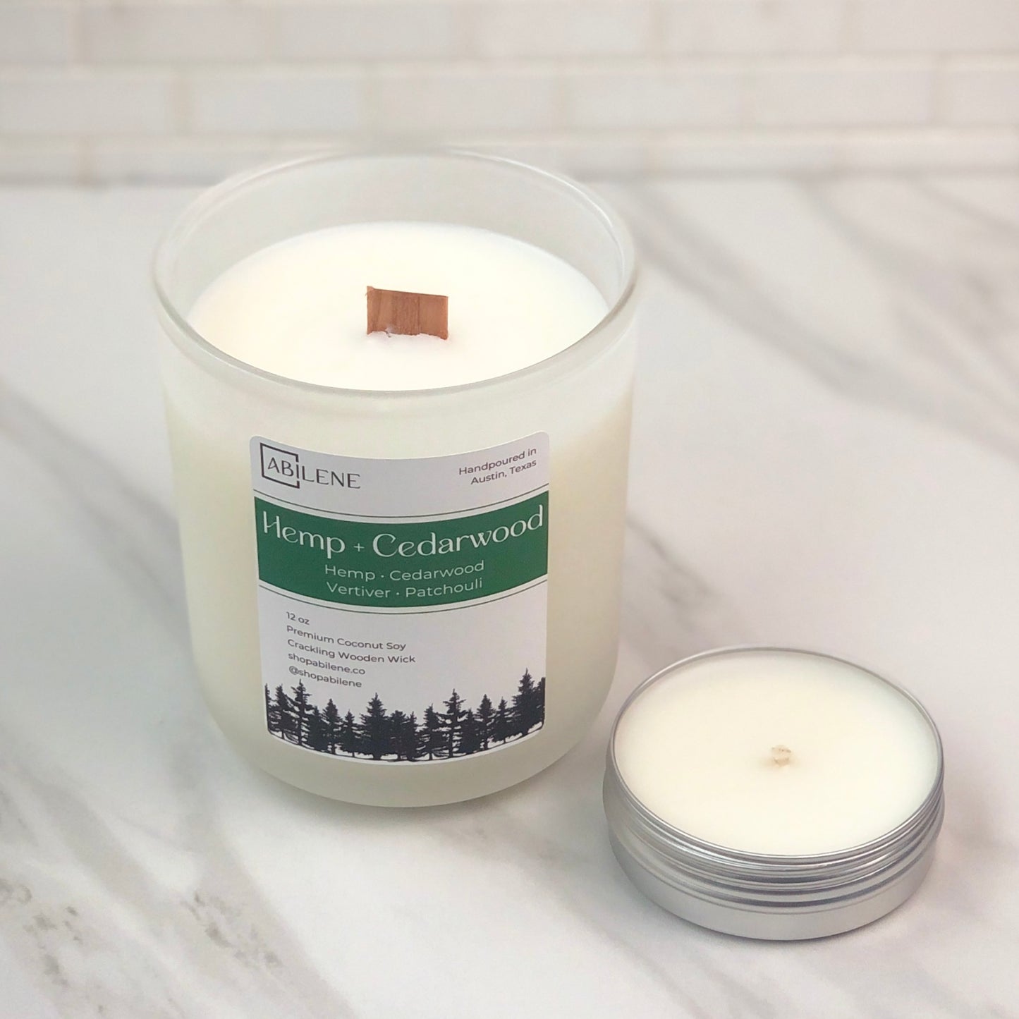 Hemp + Cedarwood Candle