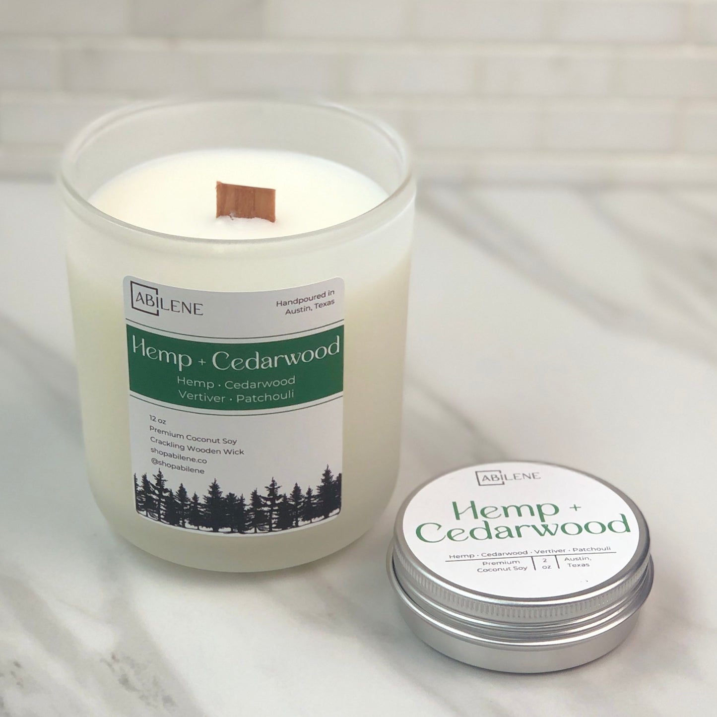 Hemp + Cedarwood Candle