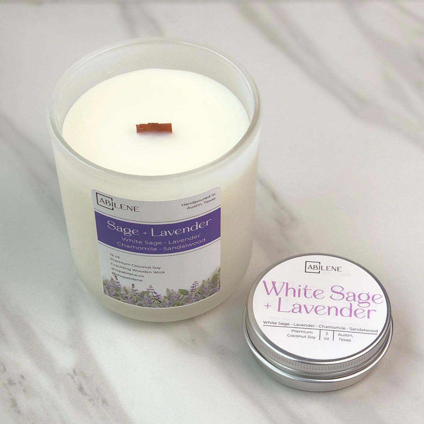 Sage + Lavender Candle